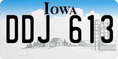 IA license plate DDJ613
