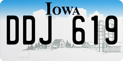 IA license plate DDJ619