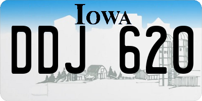 IA license plate DDJ620