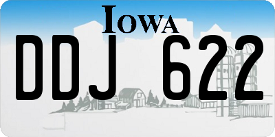 IA license plate DDJ622