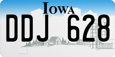 IA license plate DDJ628