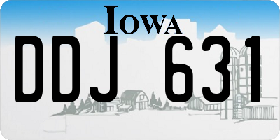 IA license plate DDJ631