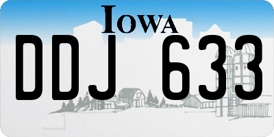 IA license plate DDJ633