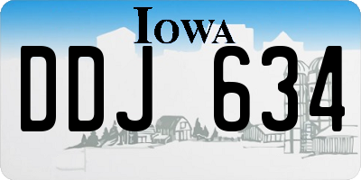 IA license plate DDJ634