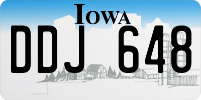 IA license plate DDJ648