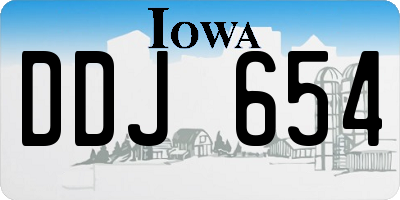 IA license plate DDJ654