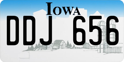 IA license plate DDJ656