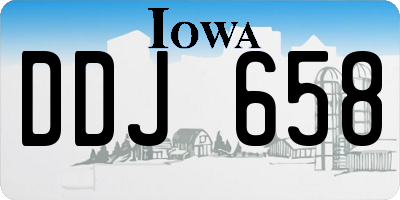IA license plate DDJ658