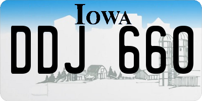 IA license plate DDJ660