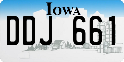 IA license plate DDJ661