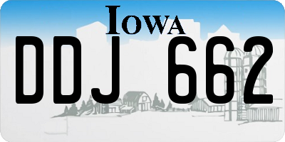 IA license plate DDJ662