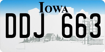 IA license plate DDJ663