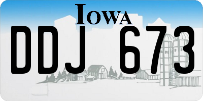 IA license plate DDJ673