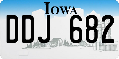 IA license plate DDJ682