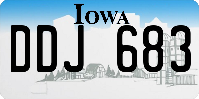 IA license plate DDJ683
