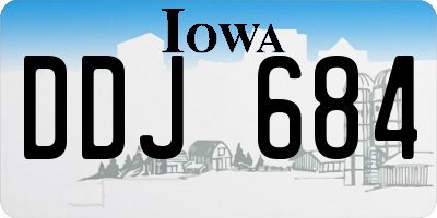 IA license plate DDJ684