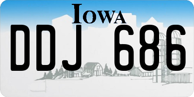 IA license plate DDJ686