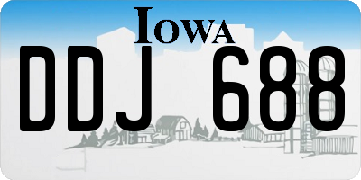 IA license plate DDJ688