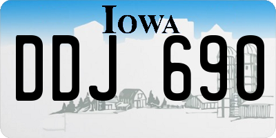 IA license plate DDJ690