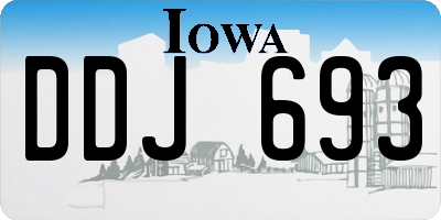 IA license plate DDJ693