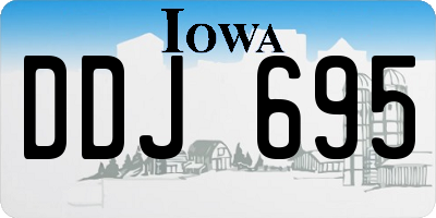IA license plate DDJ695
