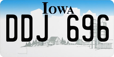 IA license plate DDJ696
