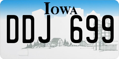 IA license plate DDJ699