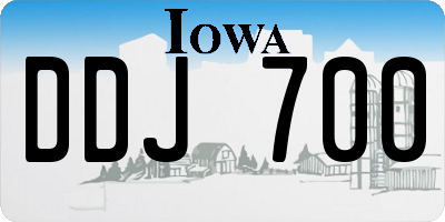 IA license plate DDJ700