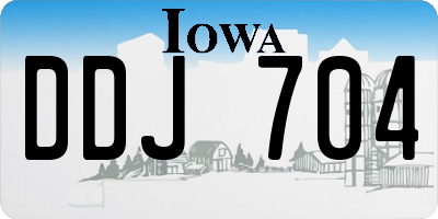 IA license plate DDJ704
