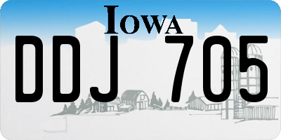 IA license plate DDJ705