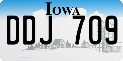 IA license plate DDJ709