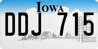 IA license plate DDJ715