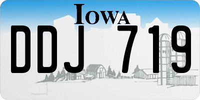 IA license plate DDJ719