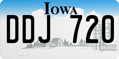 IA license plate DDJ720