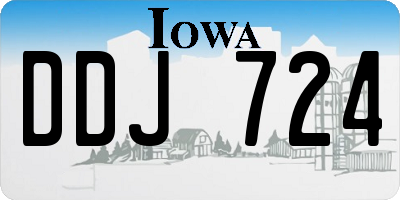 IA license plate DDJ724