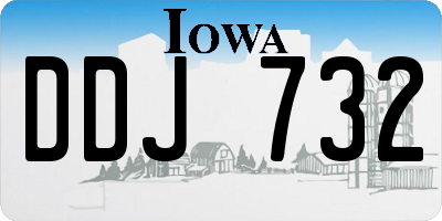 IA license plate DDJ732