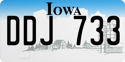 IA license plate DDJ733