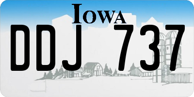 IA license plate DDJ737