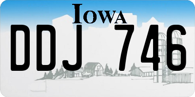 IA license plate DDJ746