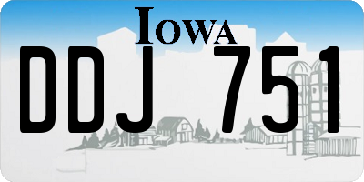 IA license plate DDJ751