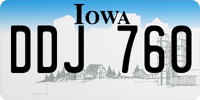 IA license plate DDJ760