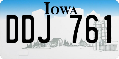 IA license plate DDJ761