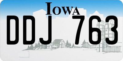 IA license plate DDJ763