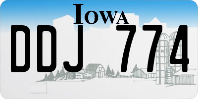 IA license plate DDJ774