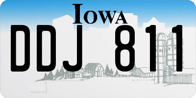 IA license plate DDJ811