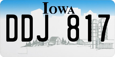 IA license plate DDJ817