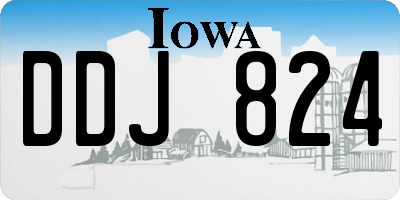 IA license plate DDJ824