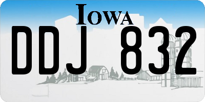IA license plate DDJ832