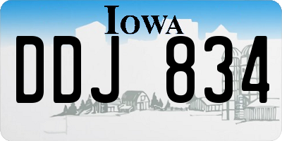 IA license plate DDJ834
