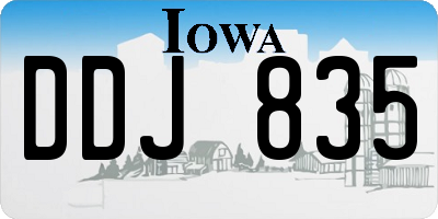 IA license plate DDJ835